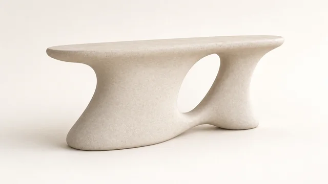 PLINTH CONSOLE — Left ¾