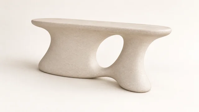 PLINTH CONSOLE — Right ¾