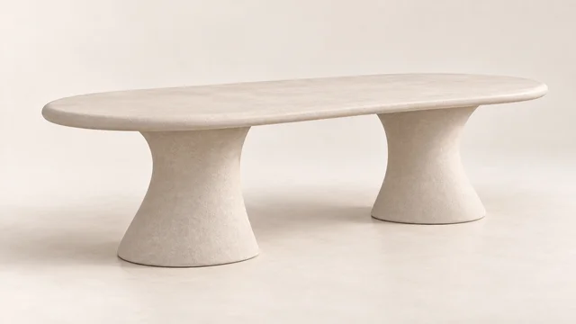 MONOLITH DINING TABLE — Left ¾