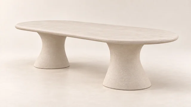 MONOLITH DINING TABLE — Right ¾