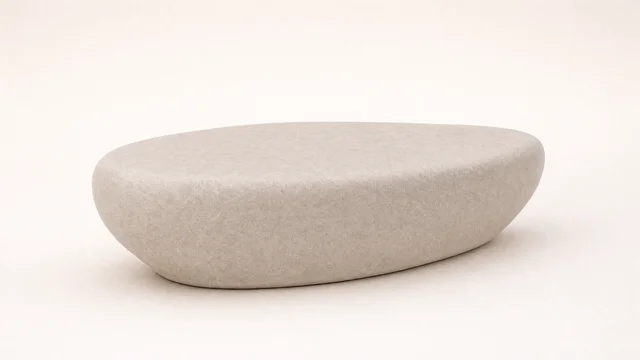 PEBBLE COFFEE TABLE — Left ¾