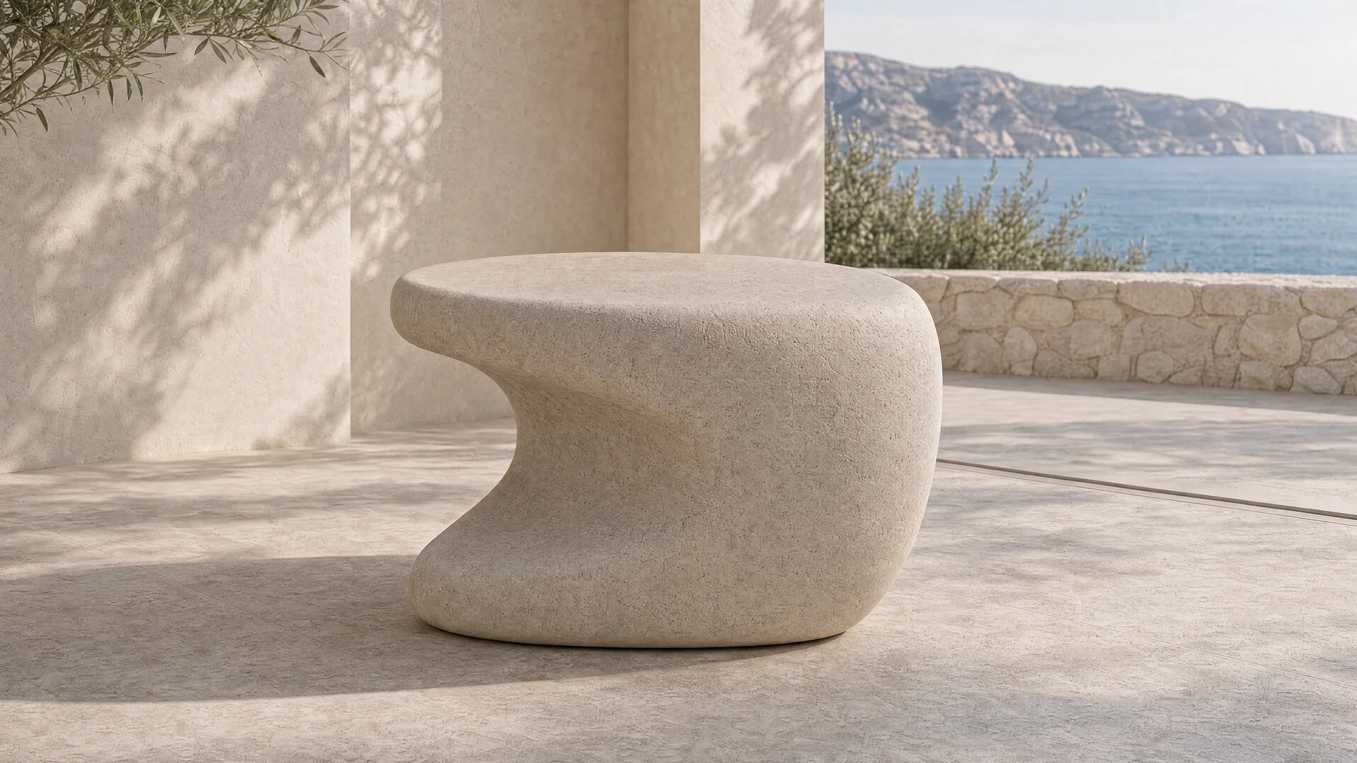 PEBBLE SIDE TABLE — Scene