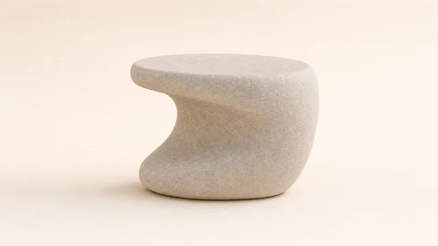 PEBBLE SIDE TABLE — Left ¾