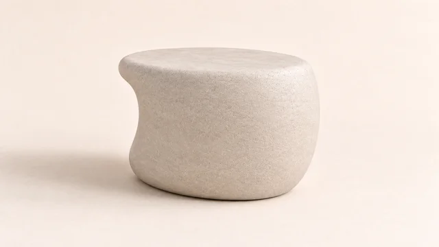 PEBBLE SIDE TABLE — Right ¾